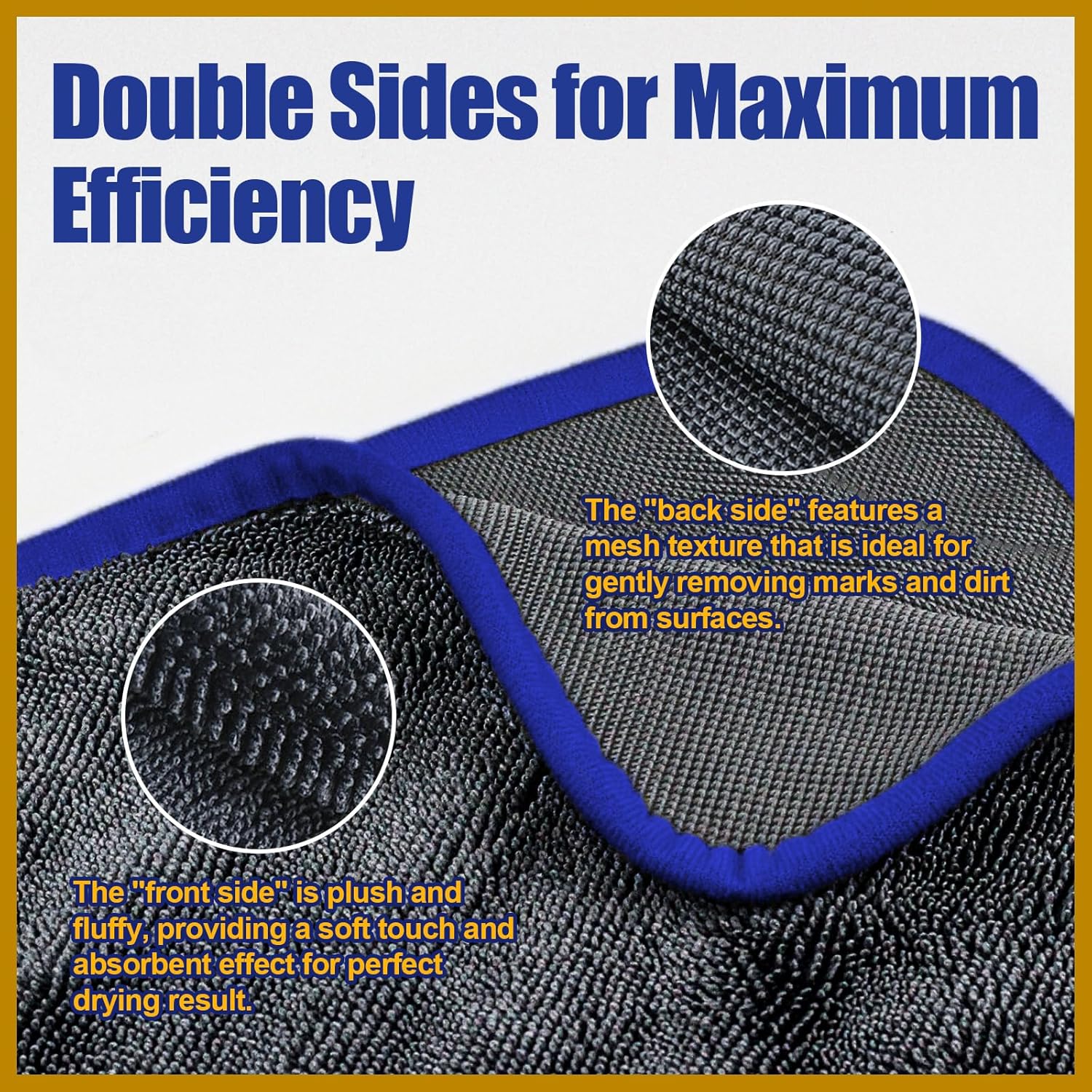 Airlab Microfiber Towels for Cars Wash Drying Extra Large Super Absorbent Cleaning Cloth Auto