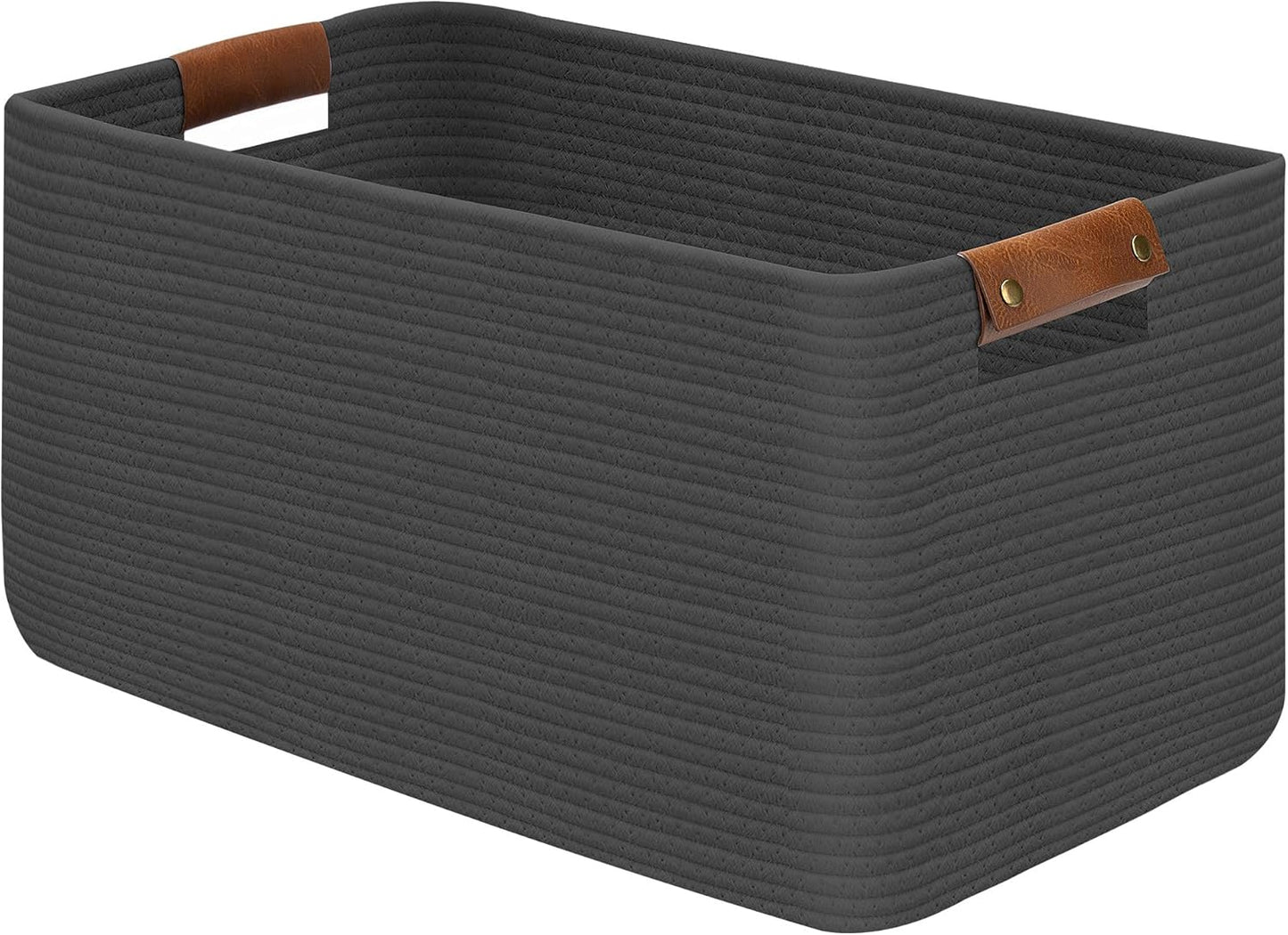 Large Collapsible Laundry Basket, Clothes Hamper for Blanket, Toy, Towels, Woven Baskets for