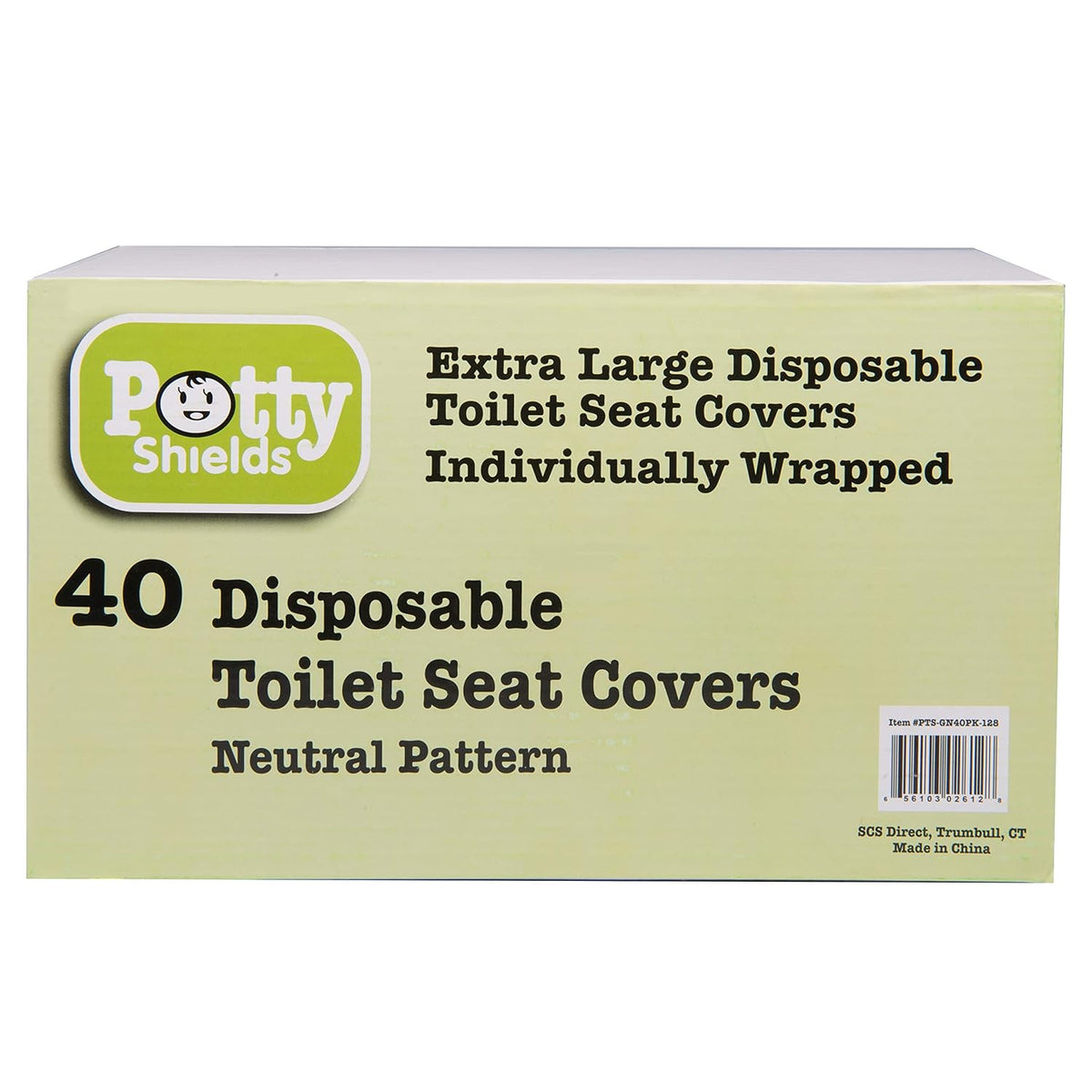 Toilet Seat Covers Disposable (40 Pack) - XL Waterproof Toilet Cover for Toddlers, Kids & Adults