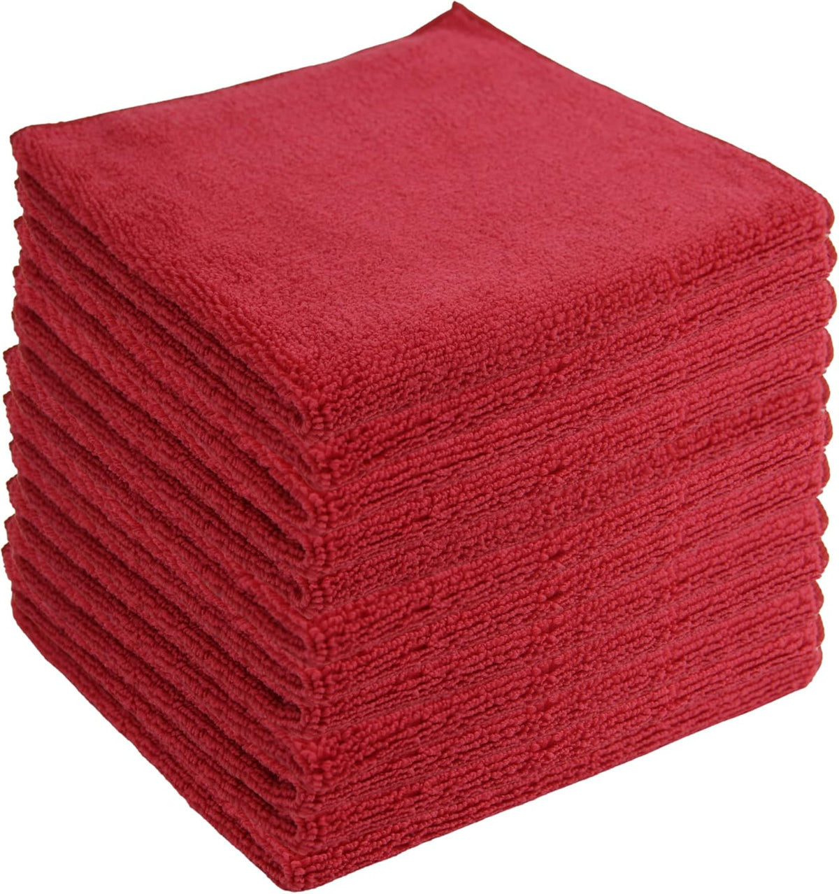 Microfiber Cleaning Cloths,12 Pack, 16"x16", All-Purpose, Softer, Highly Absorbent, Lint-Free