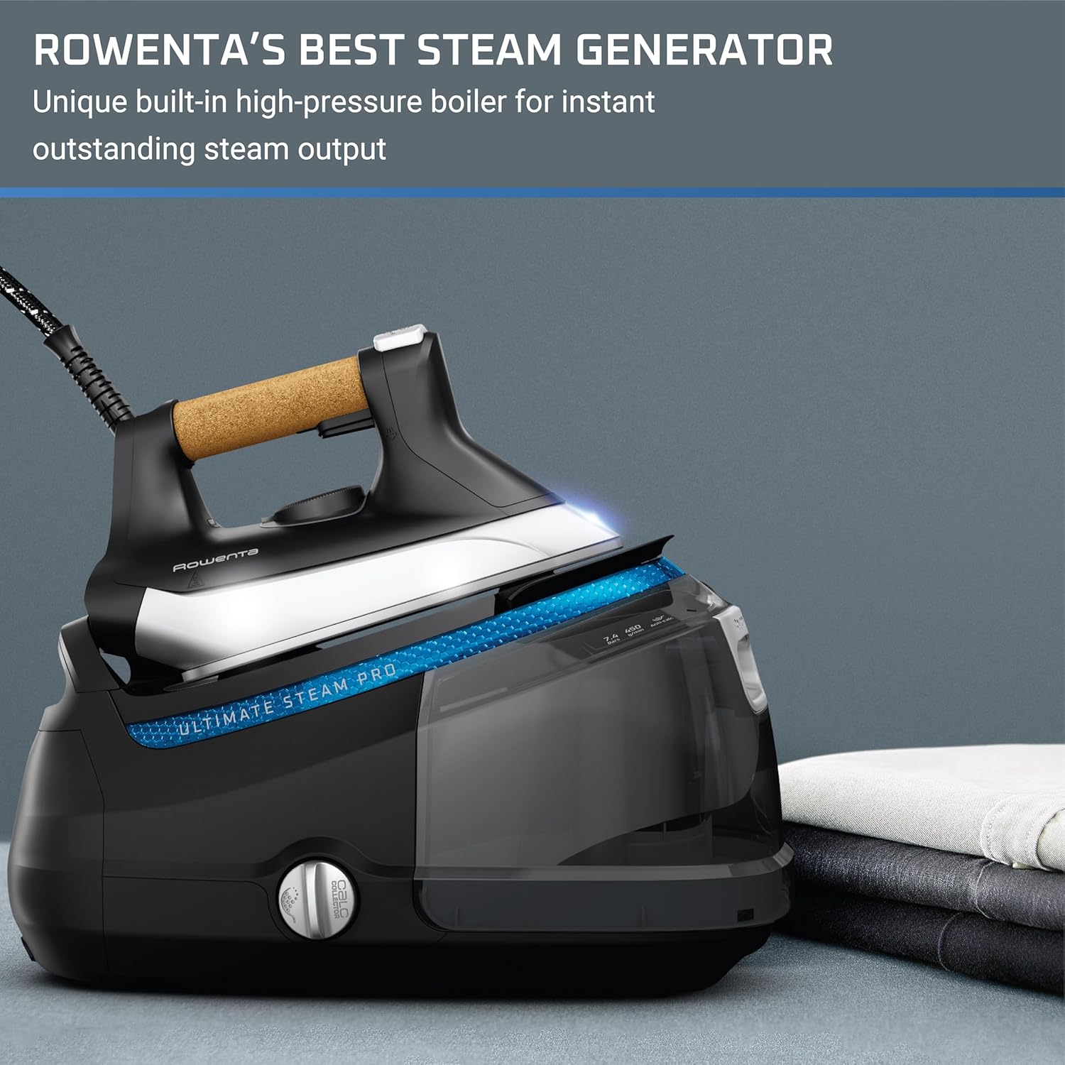 Rowenta, Iron, Ultimate Steam Pro Stainless Steel Soleplate Professional Steam Station for Clothes