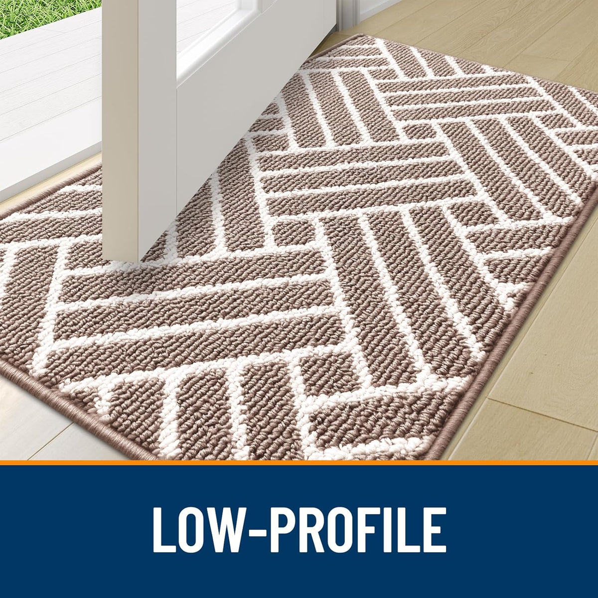 OLANLY Runner Indoor Door Mat, 70x23 Inch, Dirt Resistant and Absorbent, Non-Slip Rubber Backing