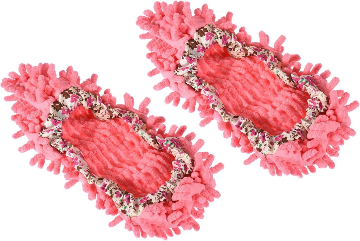 1 Pair Washable Cleaning Shoes Cover - Floor Cleaning Dust, Chenille Microfiber Duster Mop
