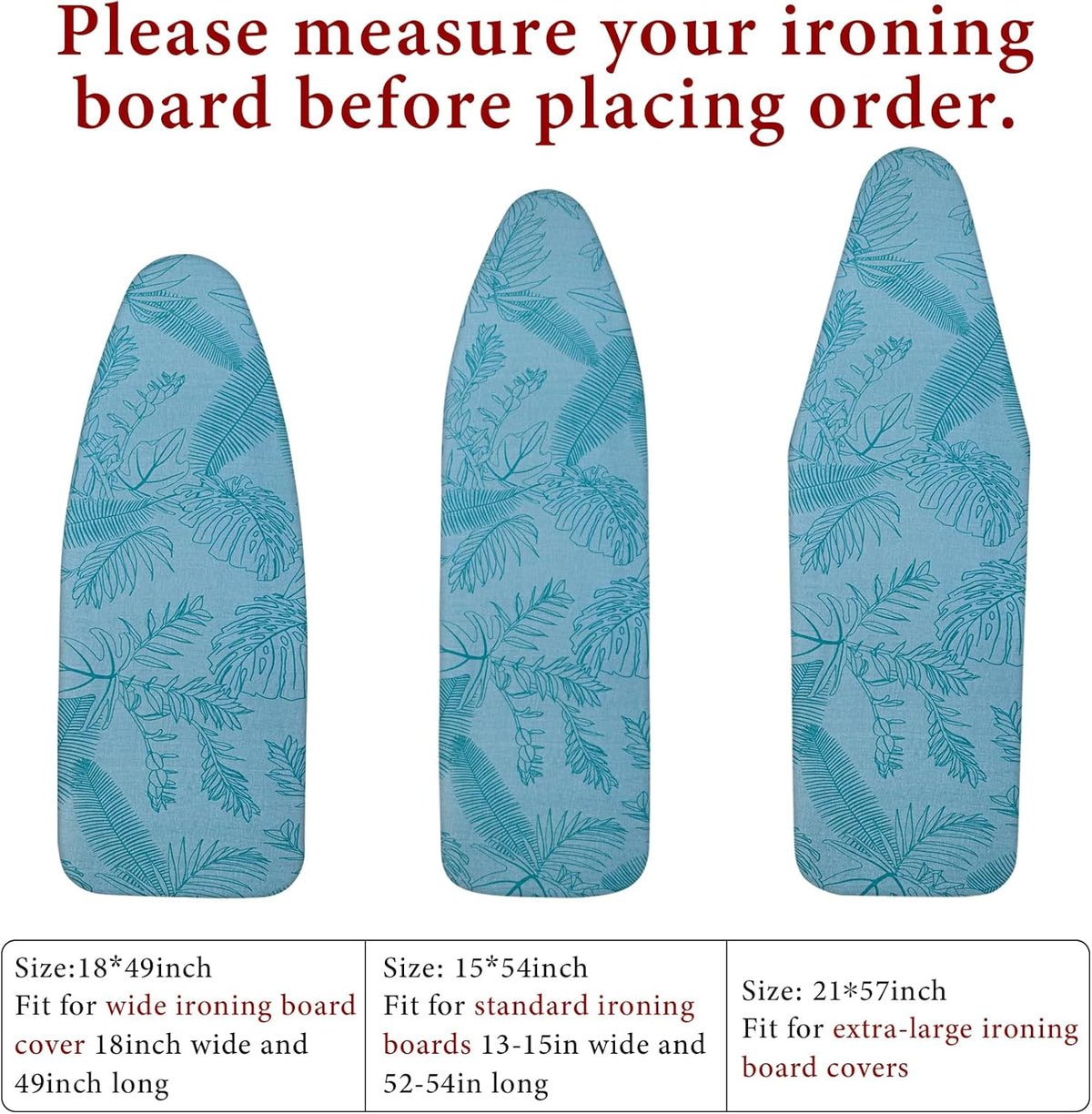 Dalykate Ironing Board Cover and Pad, 15" x 54", Thick Padding, Elastic Edge, Scorch & Stain