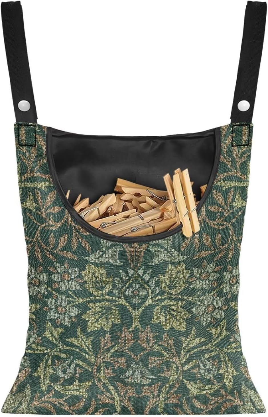 Jumbo Clothespin Organizer Bag 14.5x12 Inches - Extra Wide Access Opening - Industrial Strength