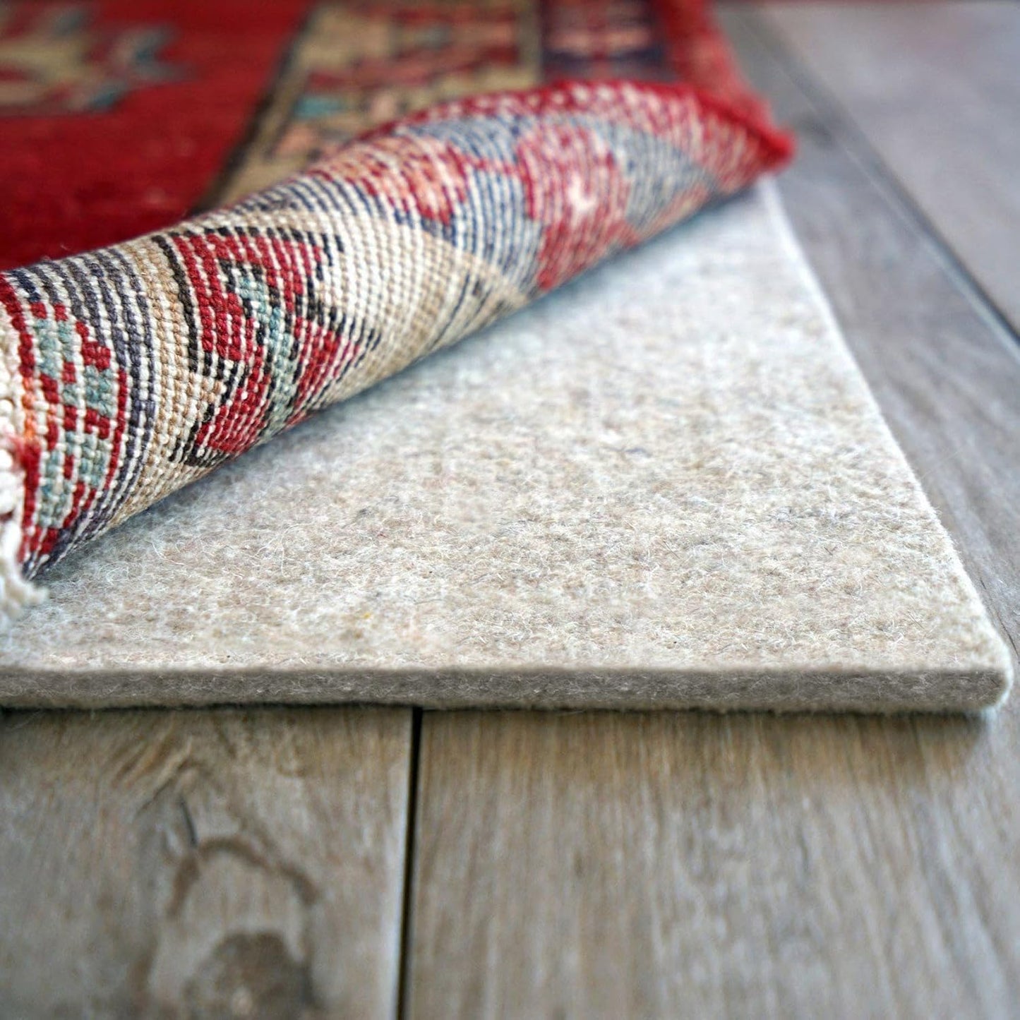 RUGPADUSA - Eco-Plush - 7'6" x 9'6" - 1/4" Thick - 100% Felt - Premium Cushioned Rug Pad