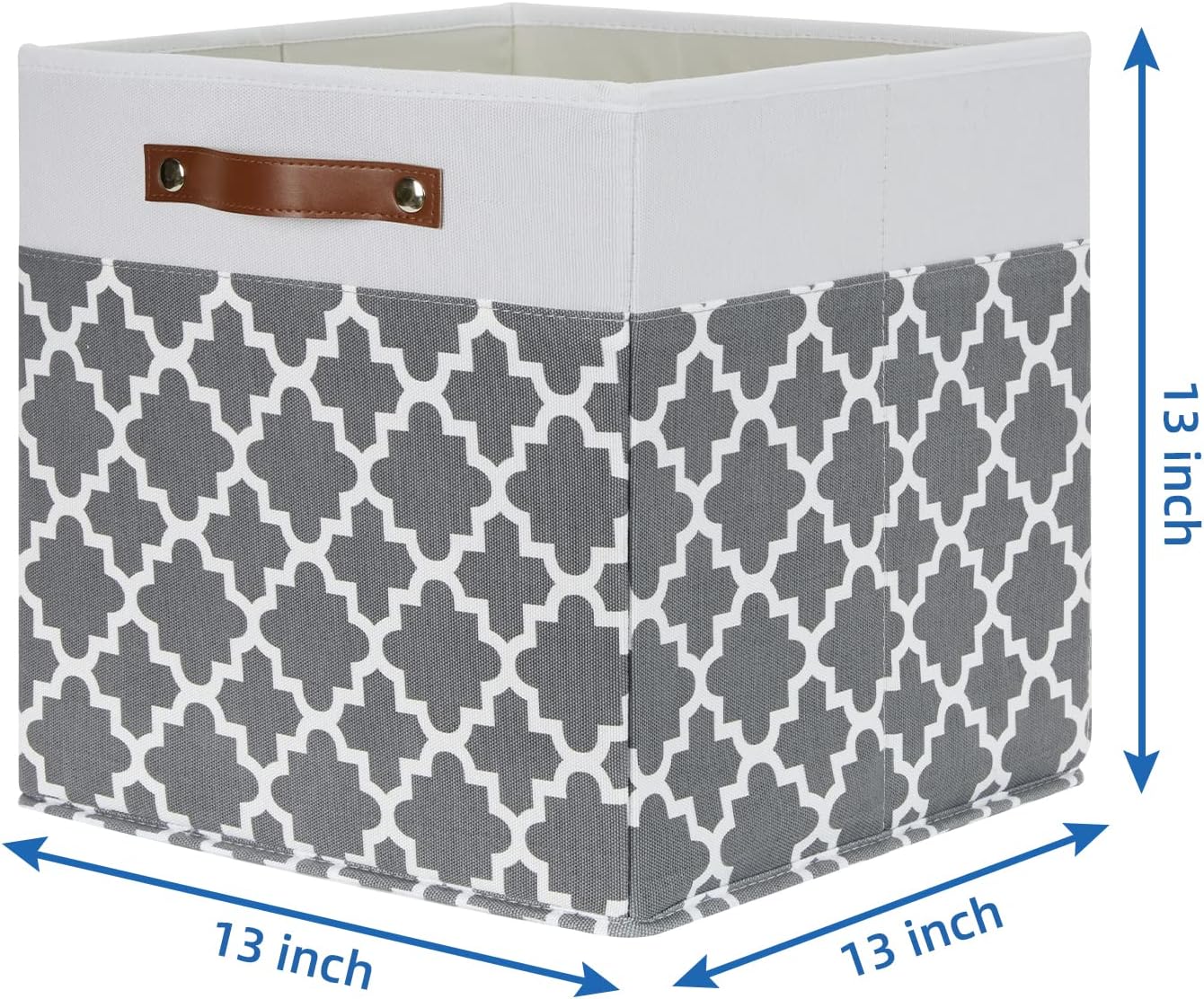 Temary Cube Storage Bins 13x13 Cubes Storage Bins for Shelf, 4 Pack Cube Storage Bins for