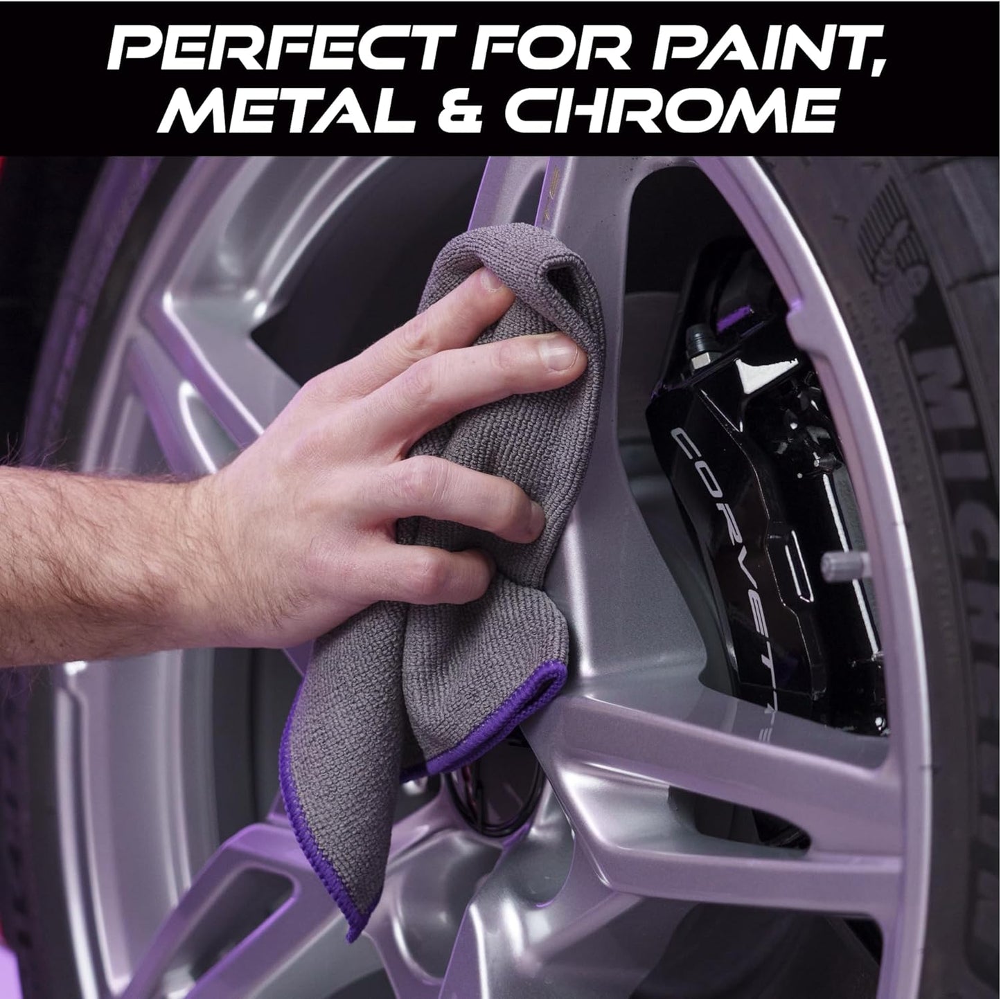 VIKING Microfiber Cleaning Cloth for Car Detailing Kit, Polishing Towels, Car Wax Removal Cloths