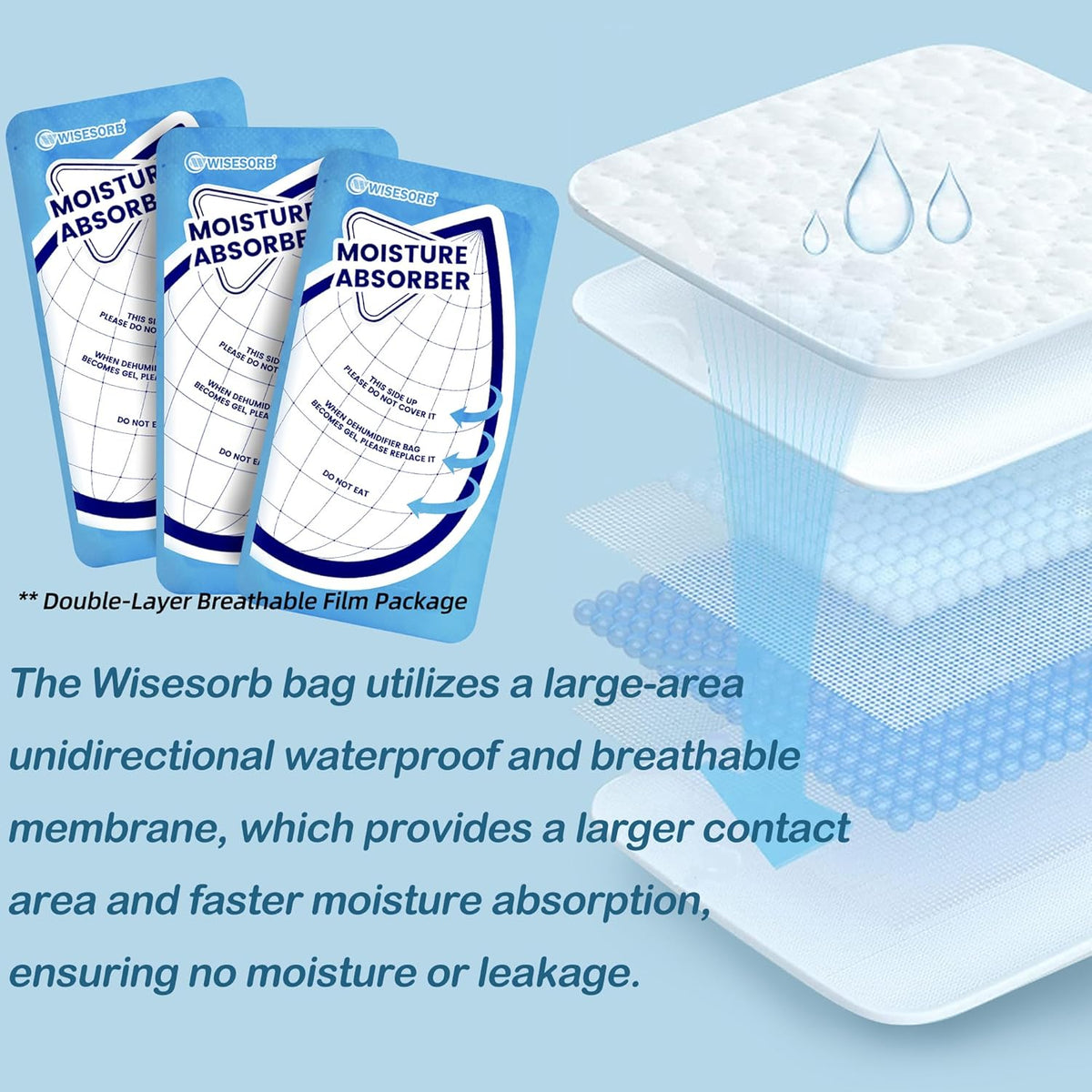 25 Gram Moisture Absorbers, 30 Packs Dehumidifier Bags for Bathrooms, Basements, Rvs, Paper Packing