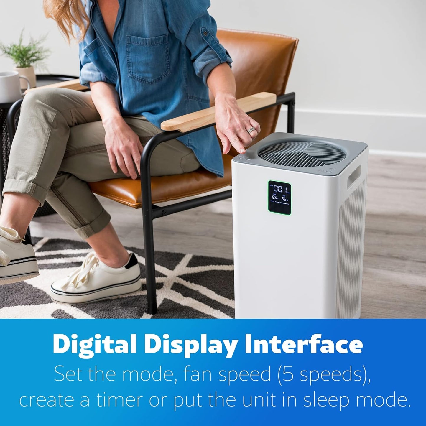 Kenmore PM3020 Air Purifiers with H13 True HEPA Filter, Covers Up to 1500 Sq.Foot, 24db SilentClean