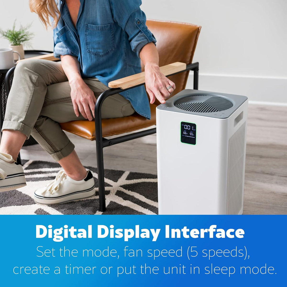 Kenmore PM3020 Air Purifiers with H13 True HEPA Filter, Covers Up to 1500 Sq.Foot, 24db SilentClean