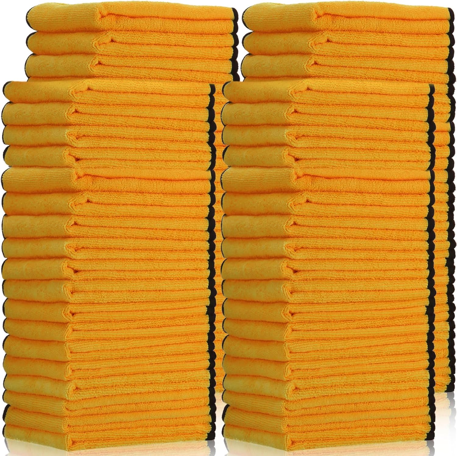 Tallew 80 Pcs Microfiber Towels 16 Inch x 16 Inch Microfiber Cloth Car Drying Towels for Cars