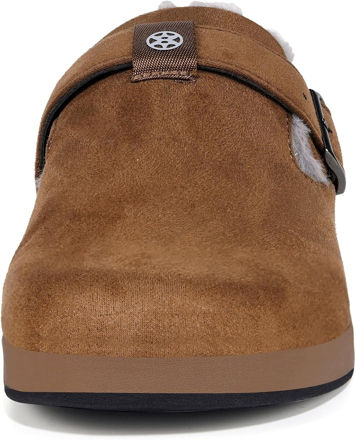 Fur Lined Clogs for Women Men Suede Winter Slippers Arch Support Slip on Mules Potato Shoes with