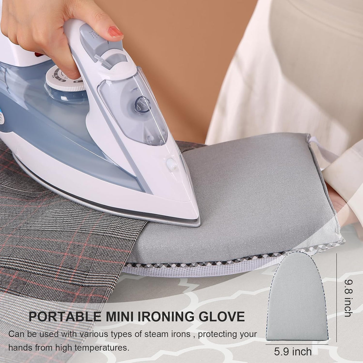 Ironing Board,Foldable Ironing Board Adjustable Height Compact Iron Board Thick Steel Tube Iron