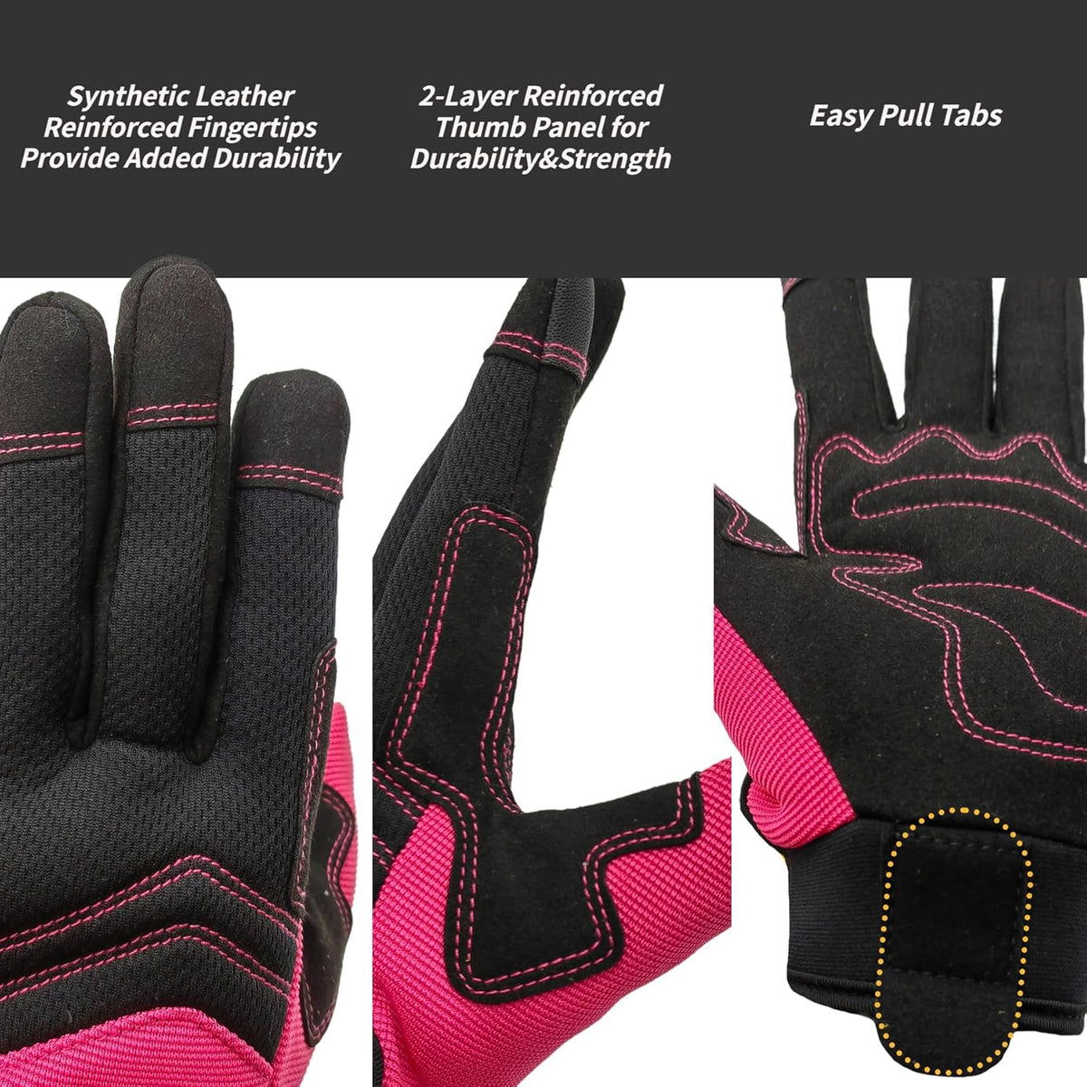 Thorn Proof&Puncture Resistant Gardening Gloves with Grip,Garden Gloves for Women, Leather Work