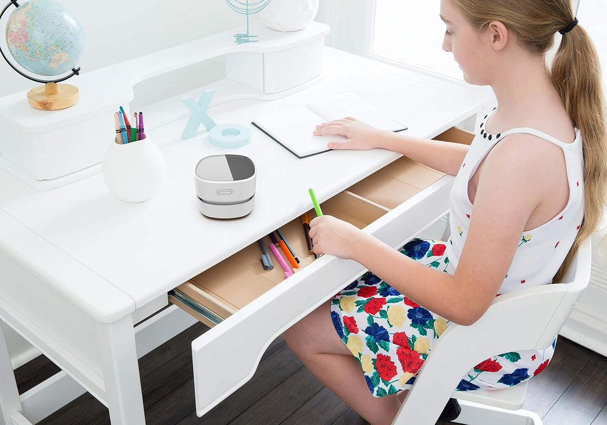 ODISTAR Desktop Vacuum Cleaner,Mini Table dust Sweeper Energy Saving with auto Power-Off