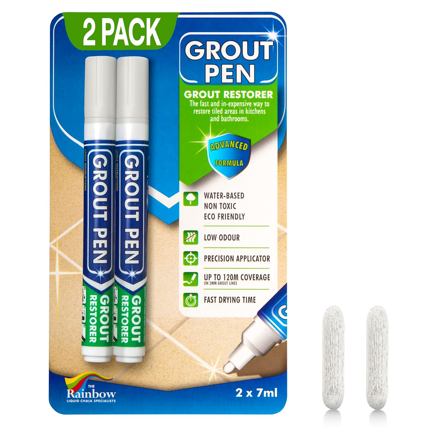 Grout Pen Tile Paint Marker: Waterproof Grout Paint, Tile Grout Colorant and Sealer Pen - Narrow