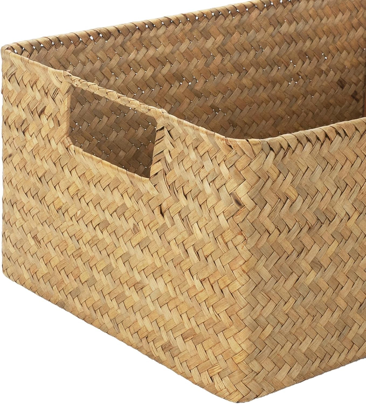 YANGQIHOME Wicker Baskets, [Set of 3] Woven Baskets for Storage, Seagrass Storage Baskets for