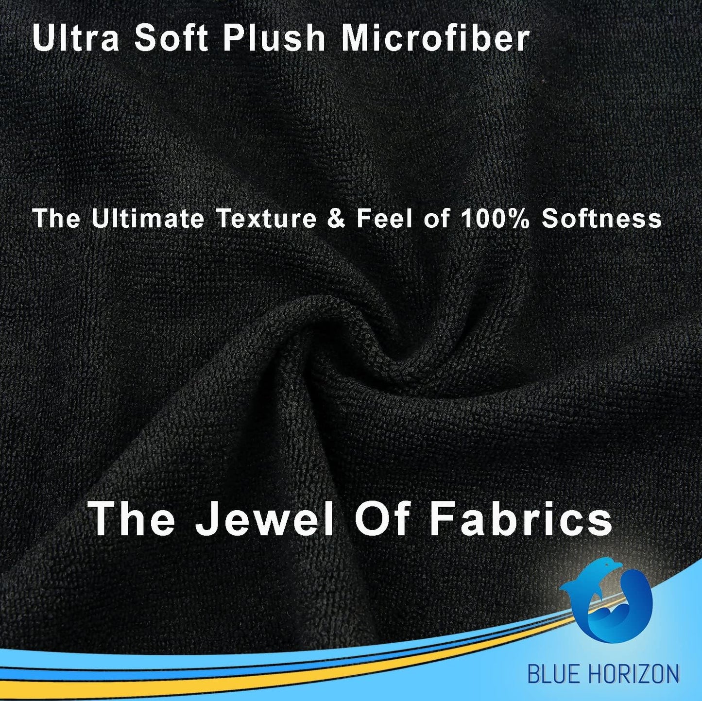 Blue Horizon Microfiber Cleaning Towels, 36-Pack Reusable Shop Towels, Ultra Soft Plush