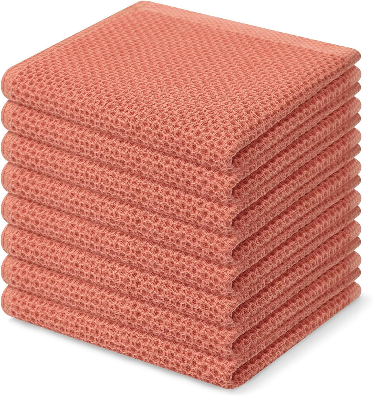 Homaxy 100% Cotton Waffle Weave Kitchen Dish Cloths, Ultra Soft Absorbent Quick Drying Dish Towels