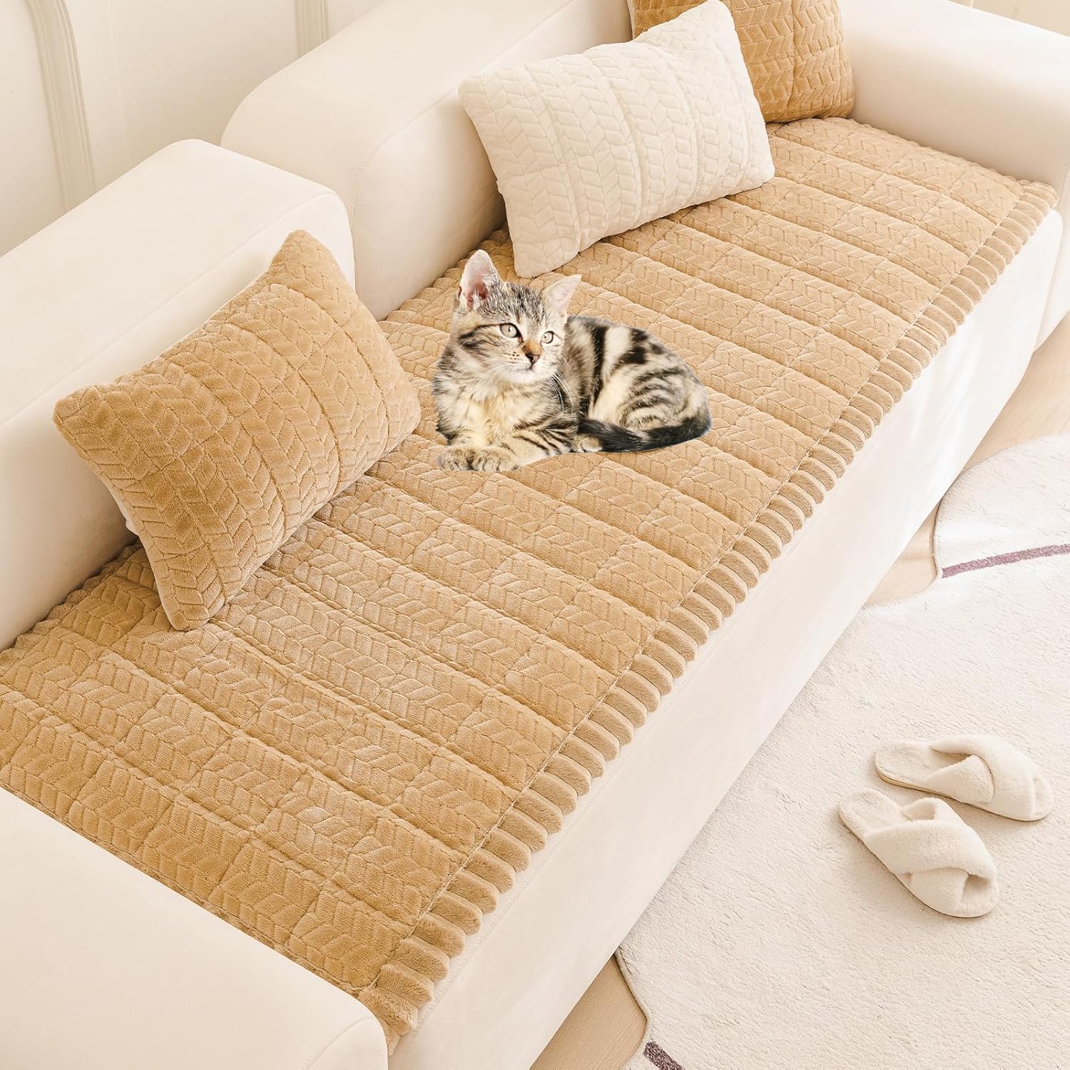 Mivnue Pet Couch Cover Protector Sofa Covers for Pets Washable Non Slip Couches and Sofas Dog Mat