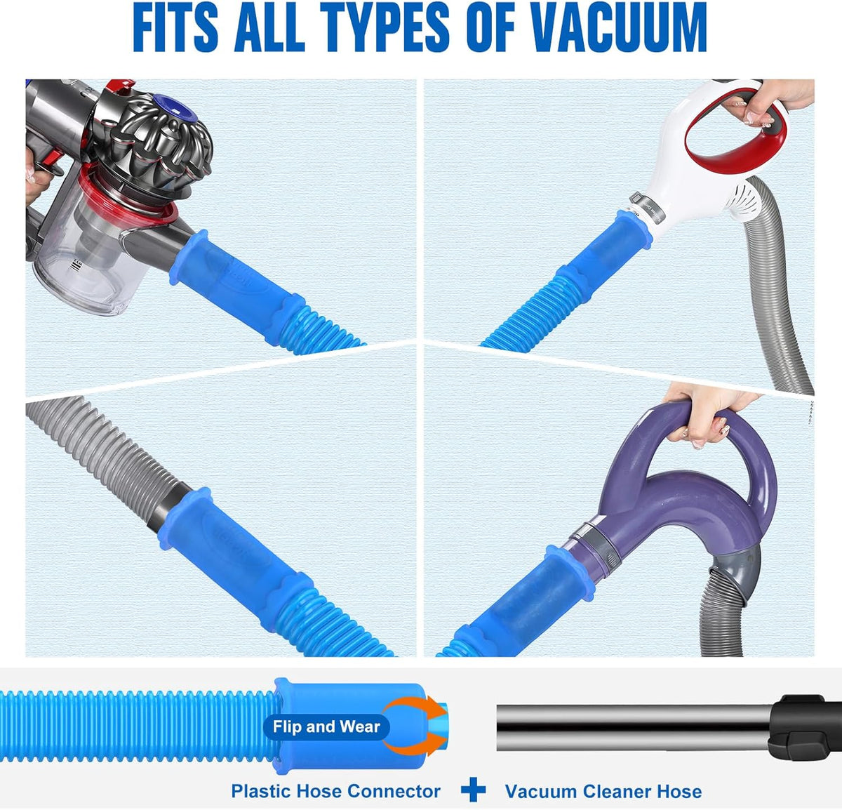 Sealegend Dryer Vent Cleaner Kit Vacuum Hose Attachment Compatible with Most Vacuum Cleaner
