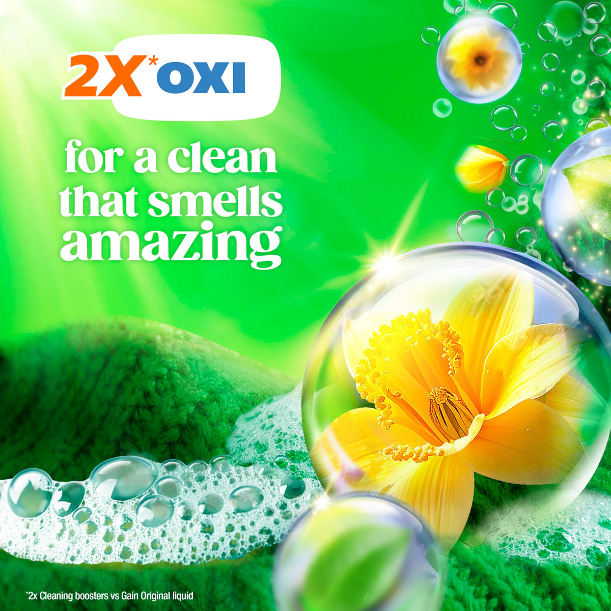 Gain Flings Liquid Washing Detergent Pods, Now with Odor Defense + Color Guard, Original Scent