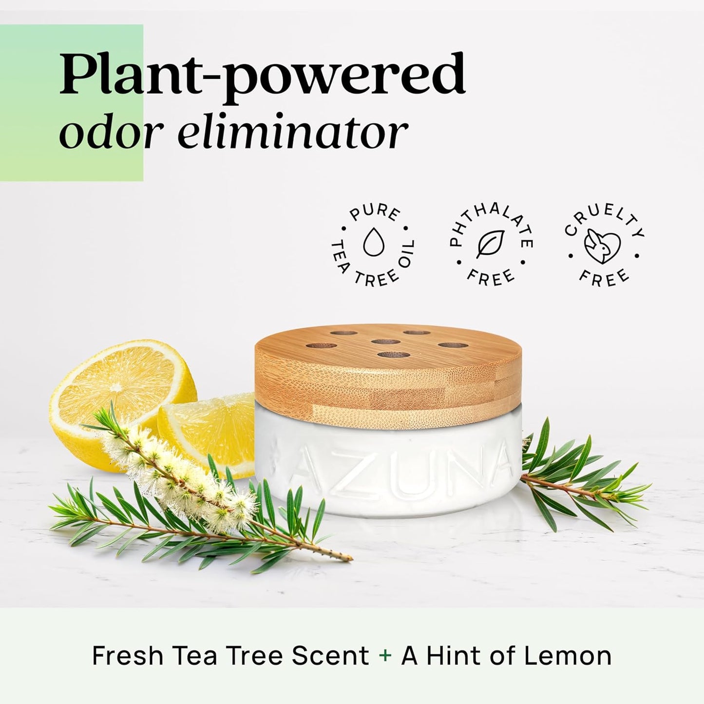 Azuna Air Freshener & Odor Eliminator for Strong Odor | 4 Room Kit Includes (4) 8 oz. Empty Luxe