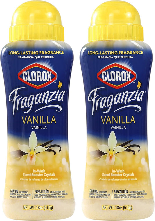Clorox Fraganzia Laundry Scent Booster Crystals in Vanilla Scent - Scented In-Wash Freshener Beads
