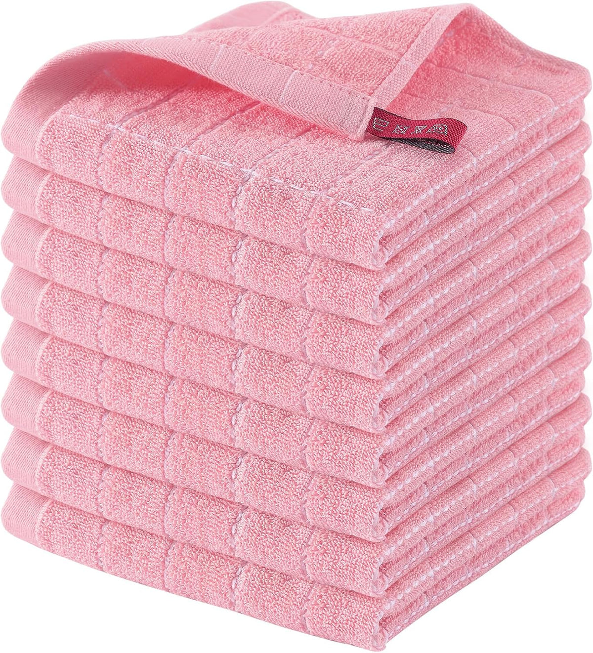 Homaxy 100% Cotton Terry Kitchen Dish Cloths, Ultra Soft and Absorbent Dish Towels for Kitchen