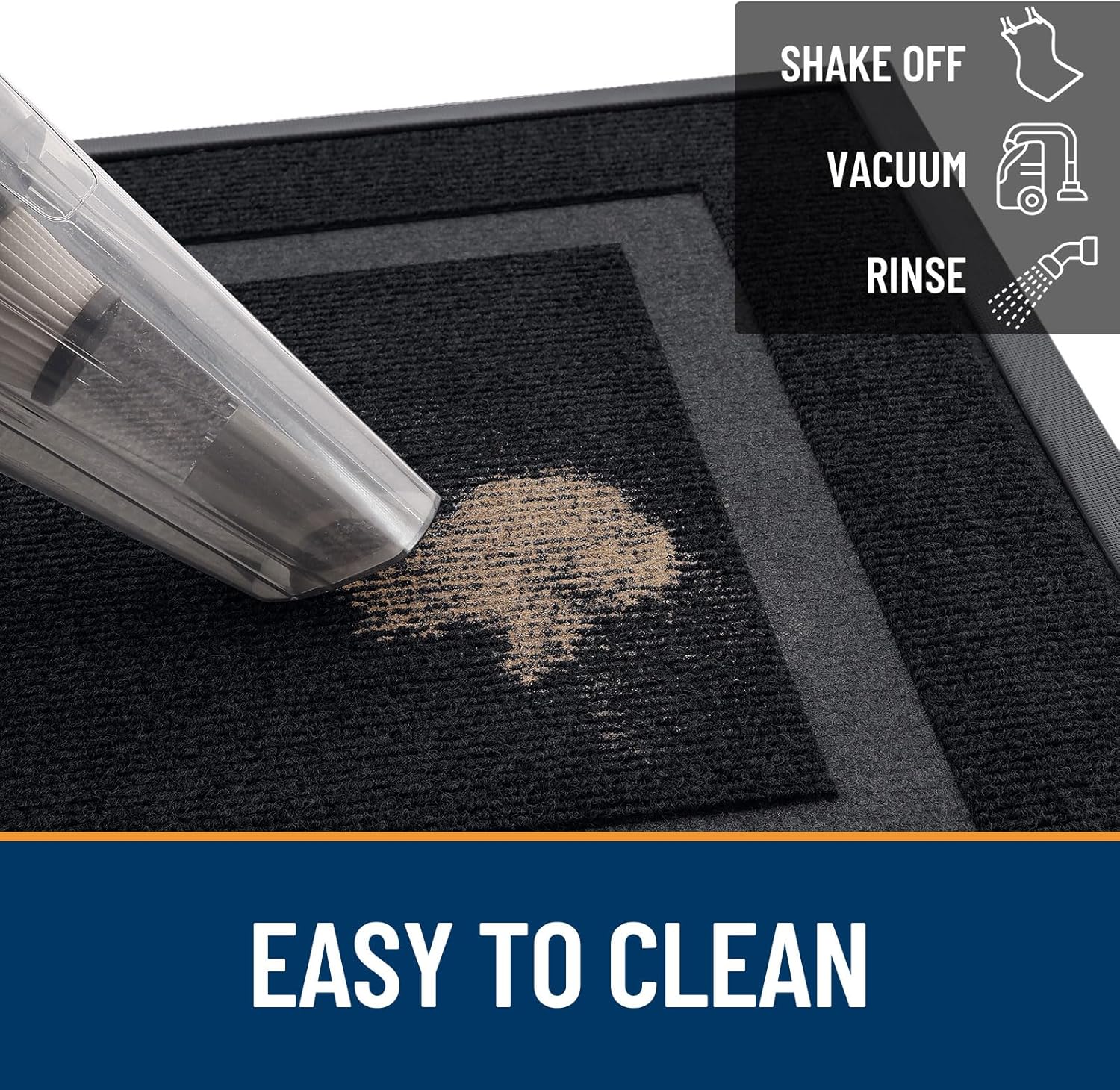 OLANLY Front Door Mat Indoor Outdoor Entrance, Waterproof All-Season, All-Weather Doormat, Sturdy