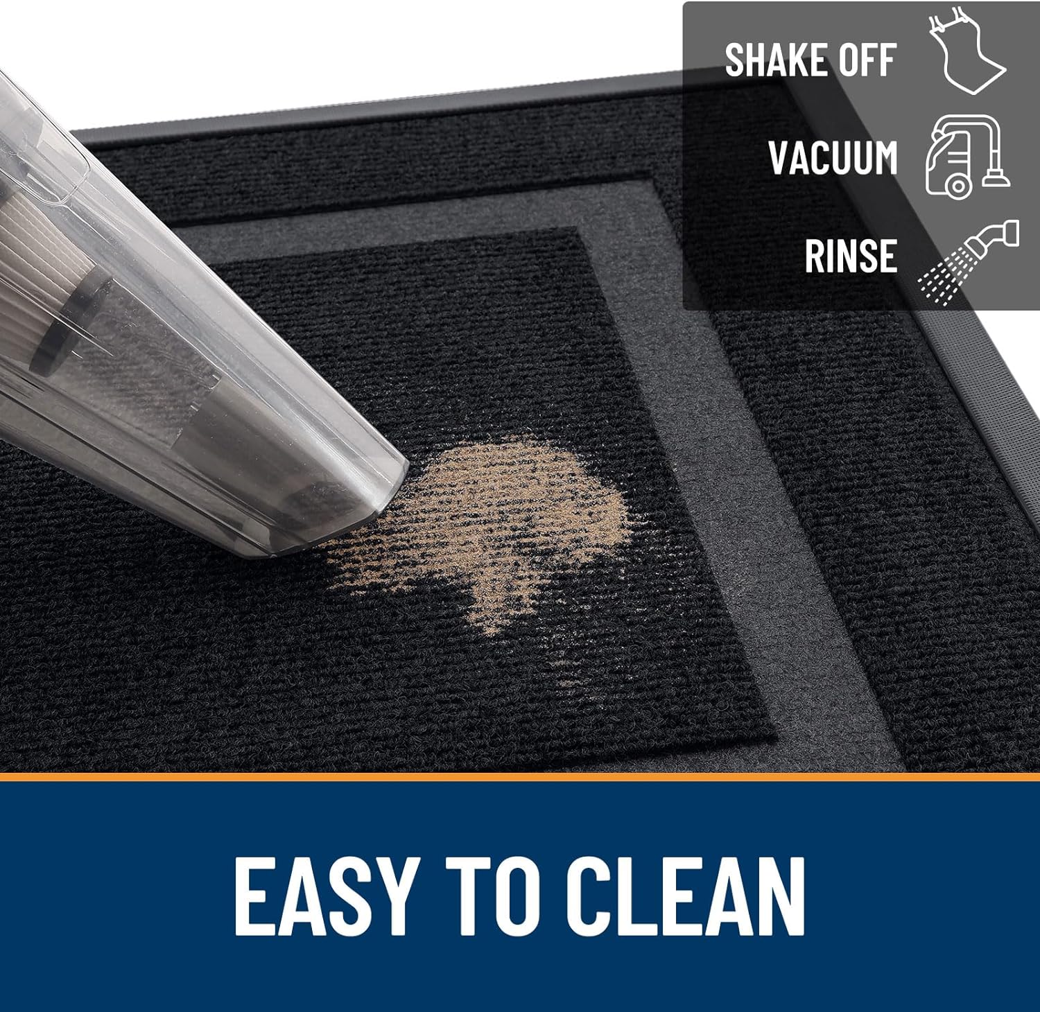 OLANLY Front Door Mat Indoor Outdoor Entrance, Waterproof All-Season, All-Weather Doormat, Sturdy