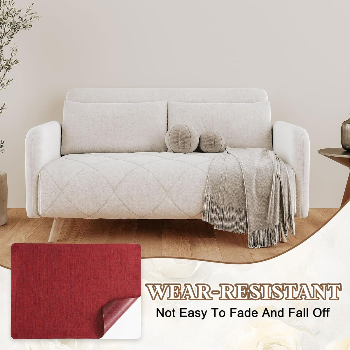 PATIKIL Linen Repair Patch, 8 x 11 Inch Self-Adhesive Linen Fabric Repair Patches for Sofa Couch