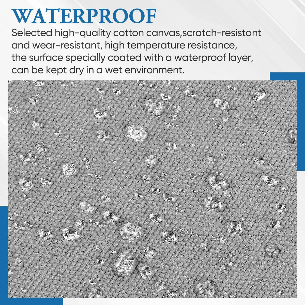 Canvas Patch 5.5 x 8 Inches 6Pcs Self-Adhesive Waterproof Canvas Patch Kit for Repairing