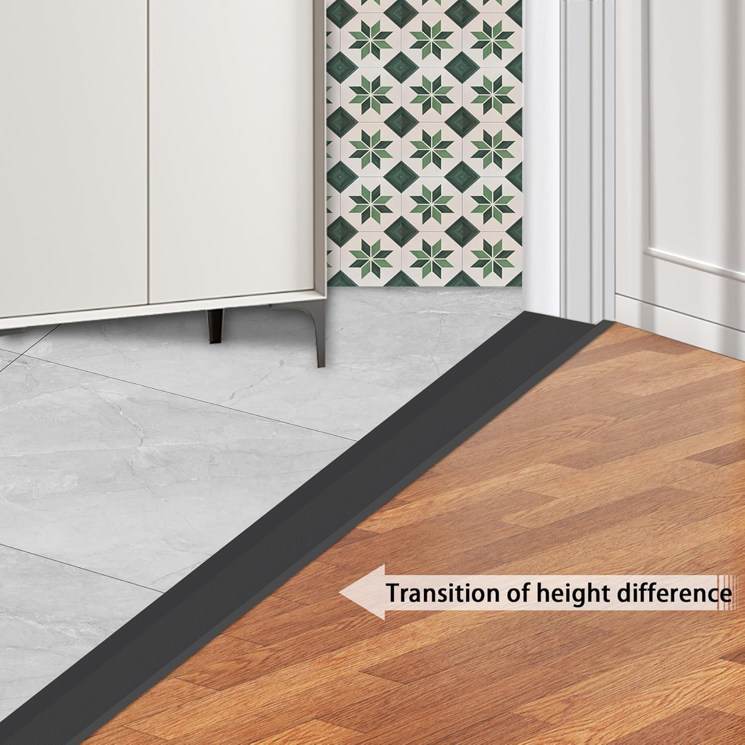 Gaahing Aluminum Floor Transition Threshold Strip, Bridge The Height Gap Between 0.3 to 1.6 inches