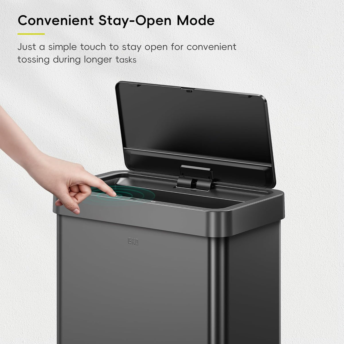 EKO Mirage X 80 Liter / 21.1 Gallons Motion Sensor Trash Can, Automatic Large Kitchen Trash Can