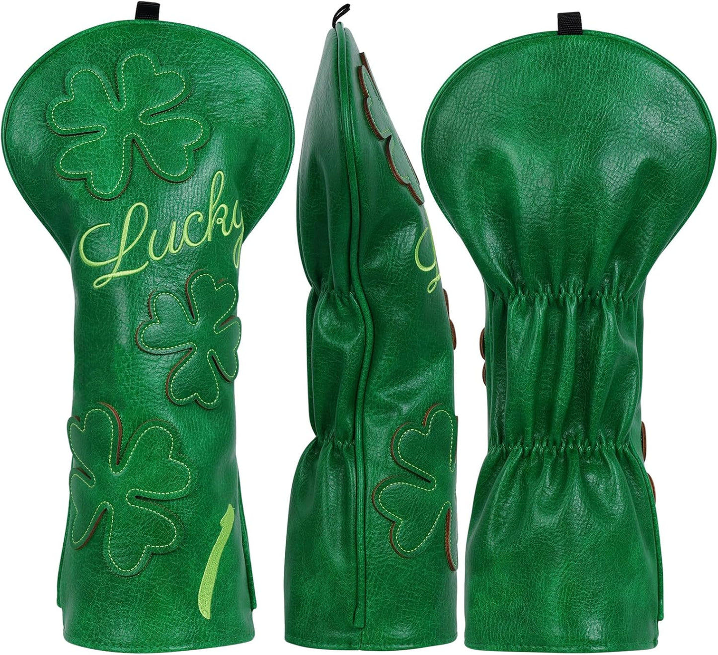 Golf Headcovers Golf Club Head Covers Four Leaf Clover Good Luck Charm - Clover Style Premium
