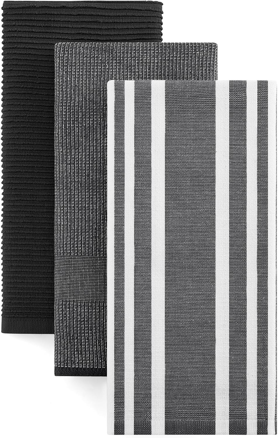 Homaxy Premium Kitchen Towels(18”x 28”, 3 Pack), Large Cotton 380 GSM Kitchen Hand Towels, Soft and