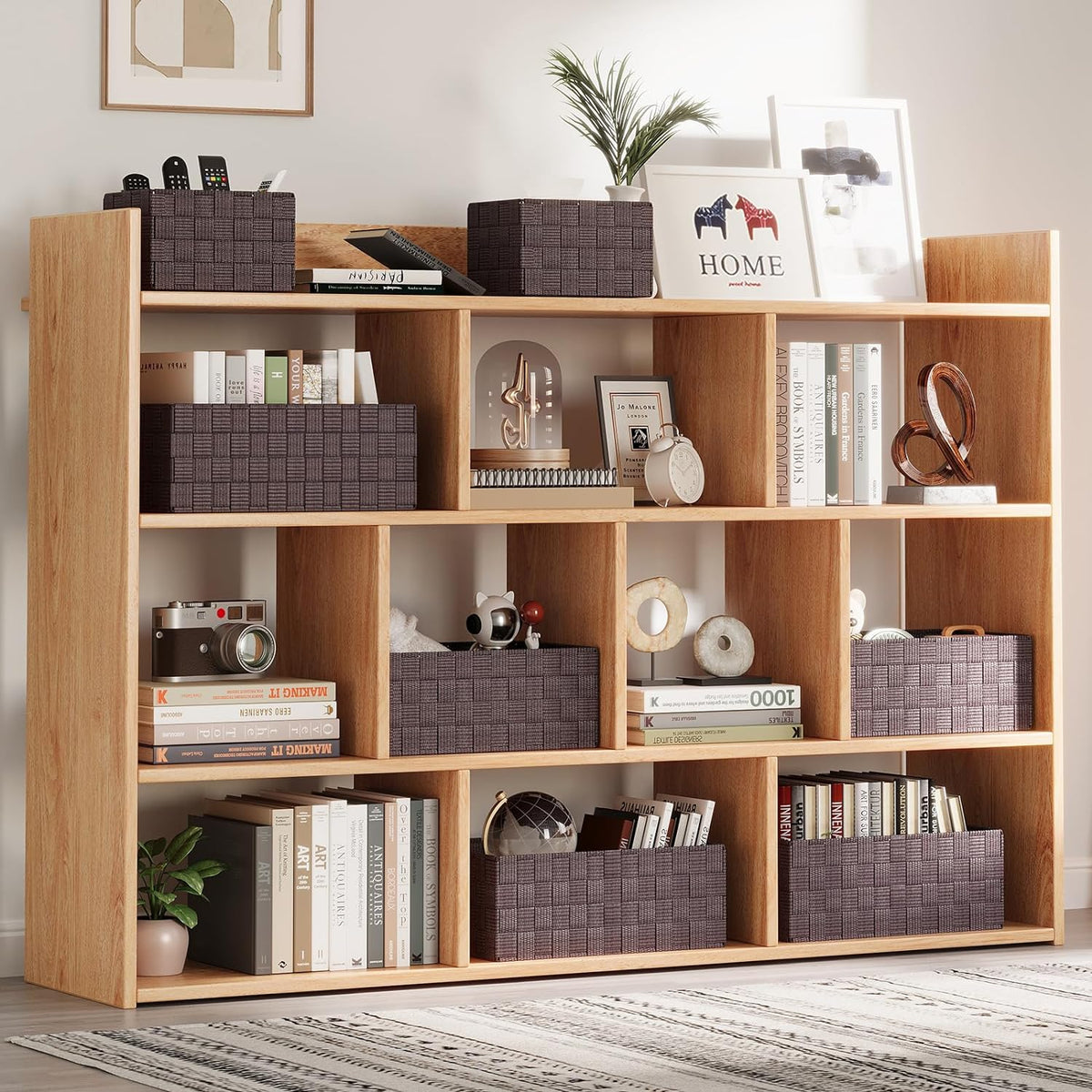 Woven Storage Baskets, Storage Bins, Cube Basket Container Baskets Storage Boxes Organizers for