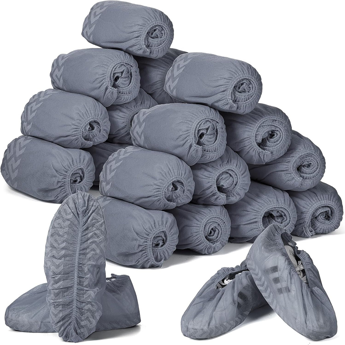 Zhanmai 300 Pack Disposable Shoe Covers Non Slip Disposable Large Foot Booties Shoe Covers for