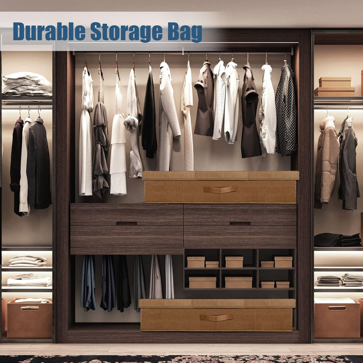 Underbed Storage Containers Bin with Lids (2pcs) Large Under Bed Storage Organizer Box with Handle