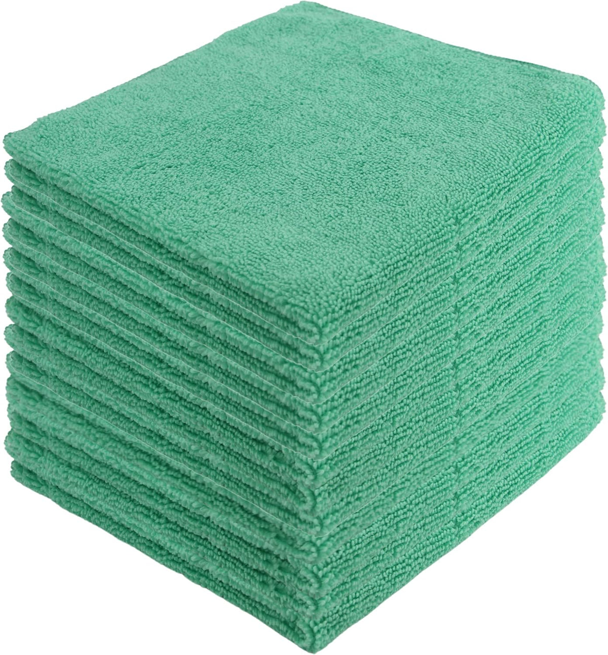Microfiber Cleaning Cloths,12 Pack, 16"x16", All-Purpose, Softer, Highly Absorbent, Lint-Free