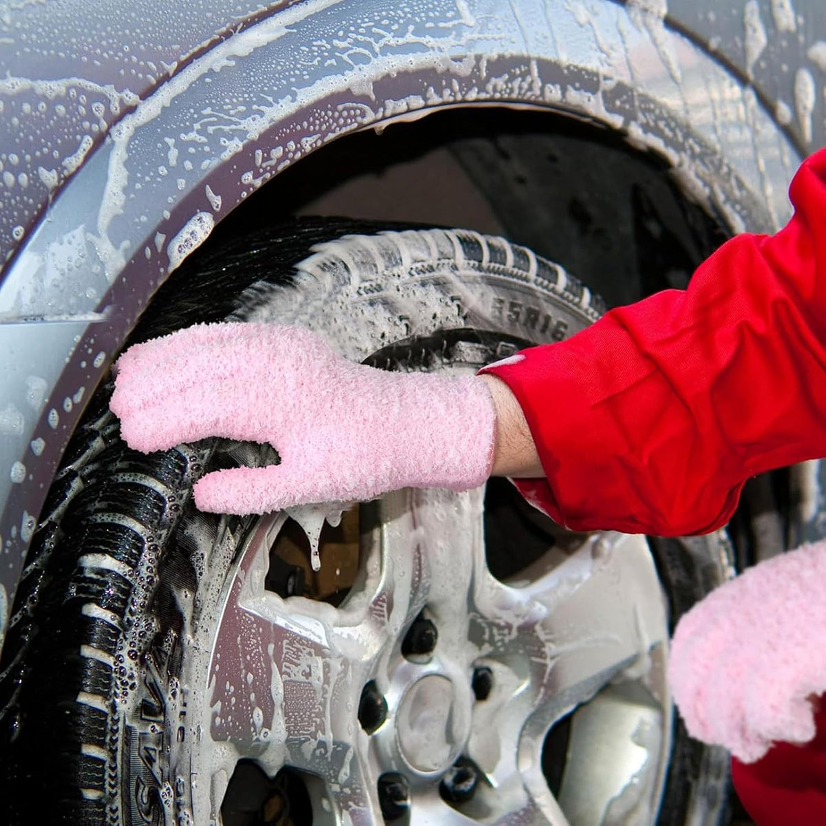 Bencailor 6 Pairs Microfiber Dusting Gloves, Dusting Cleaning Gloves Microfiber Gloves for Plants