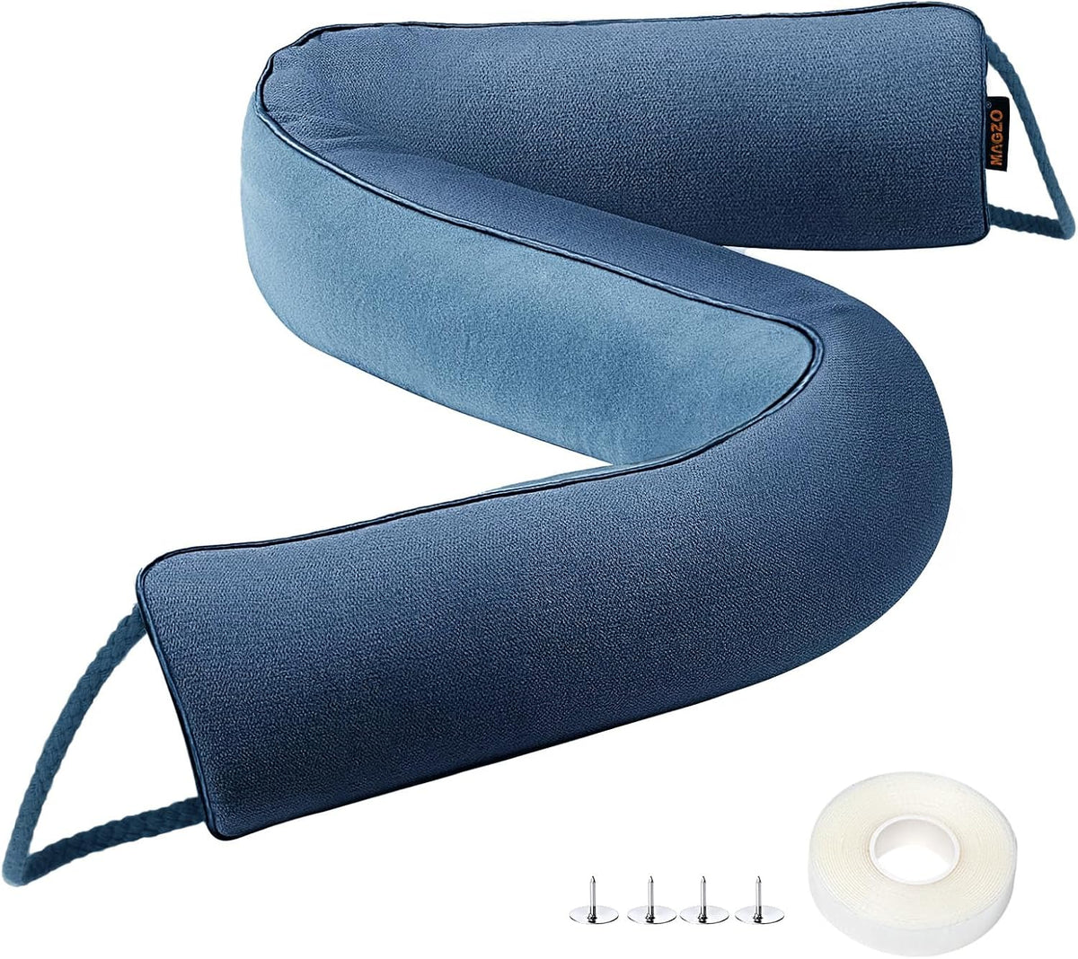MAGZO Door Draft Stopper, 36 Inch Under Door Draft Blocker Noise Stopper, Weighted Wind Blocker