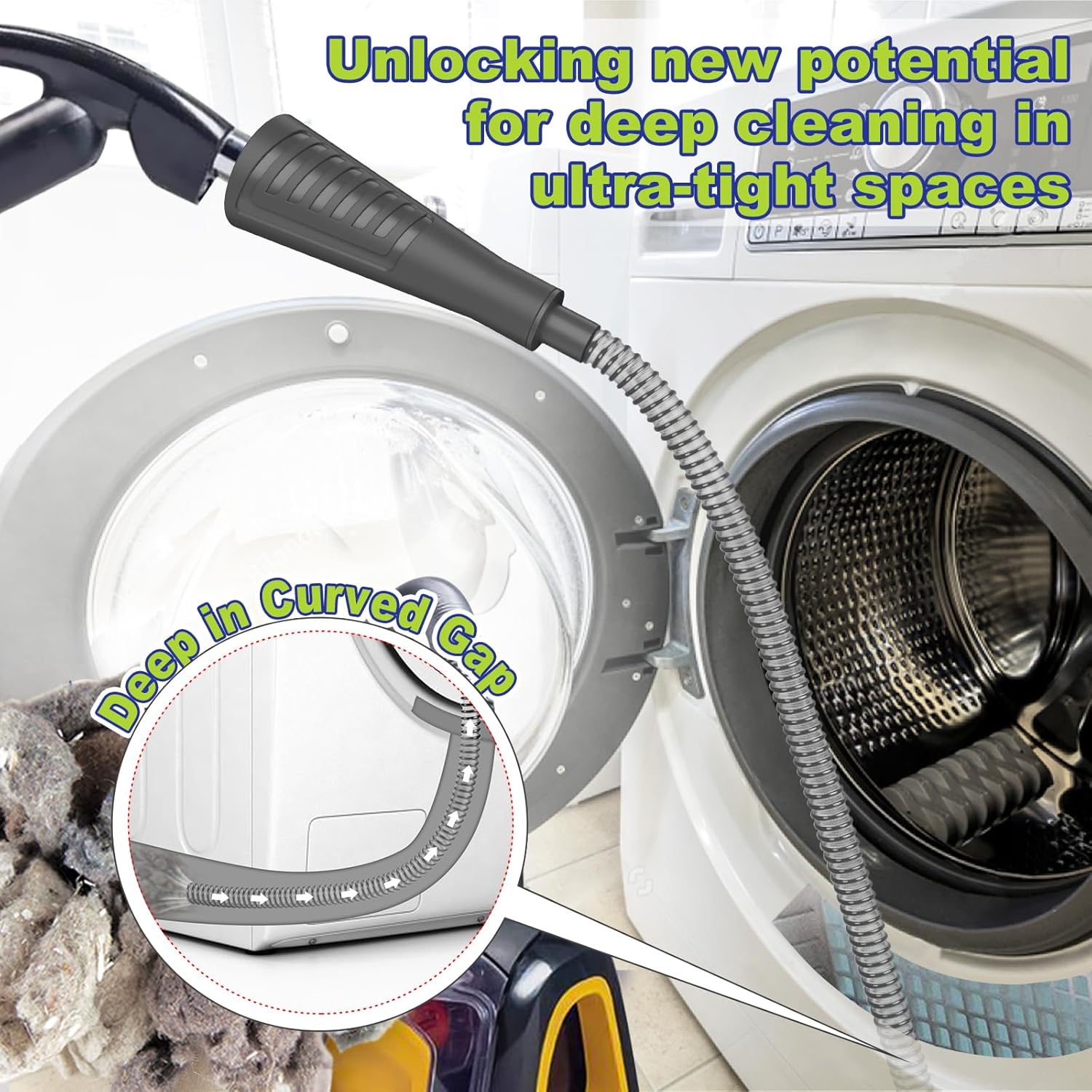 Sealegend Dryer Vent Cleaner Kit Dryer Lint Vacuum Attachment Lint Remover, Dryer Vent Vacuum Hose