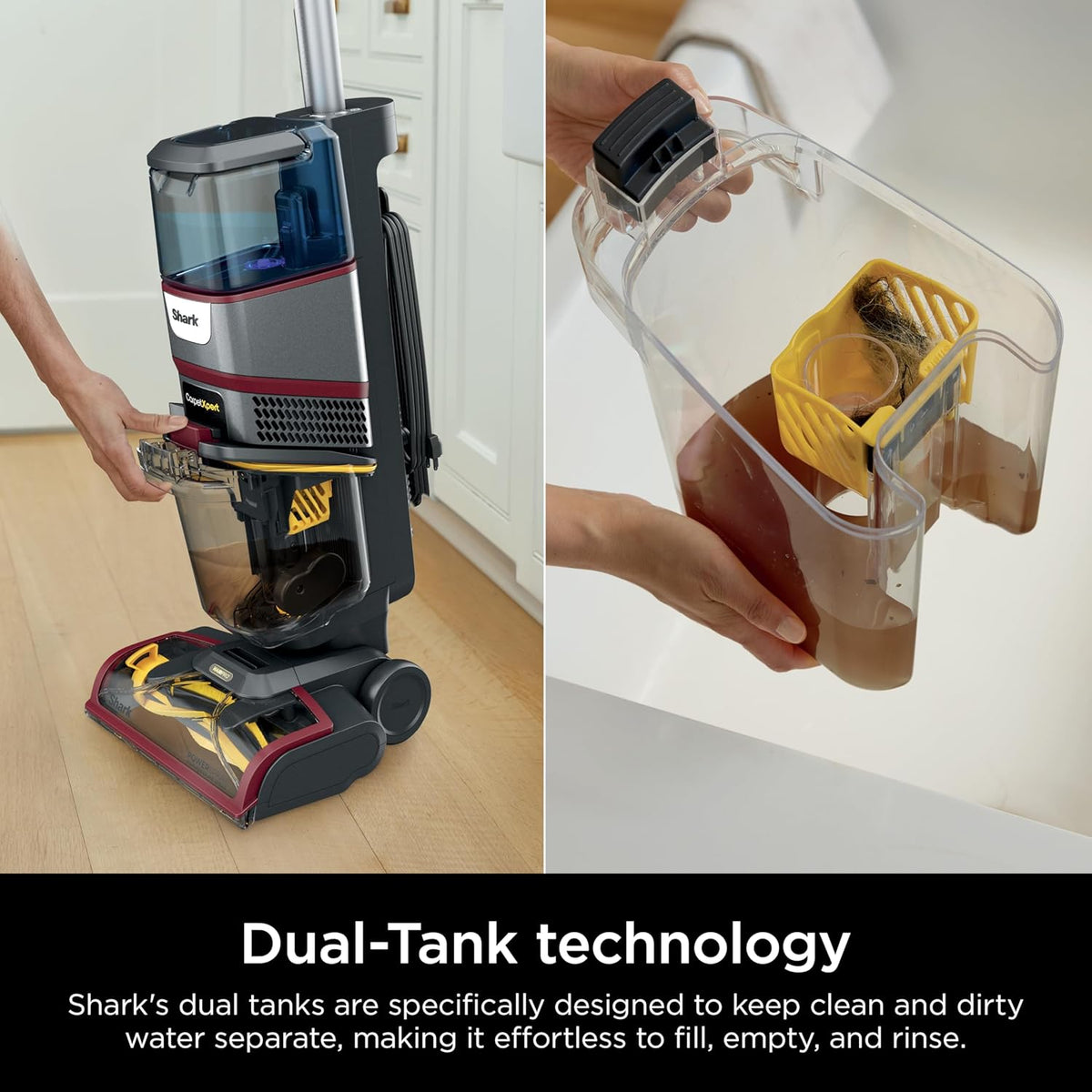 Shark CarpetXpert HairPro Upright Carpet Cleaner, Perfect for Pets, Lightweight & Powerful, Dirt