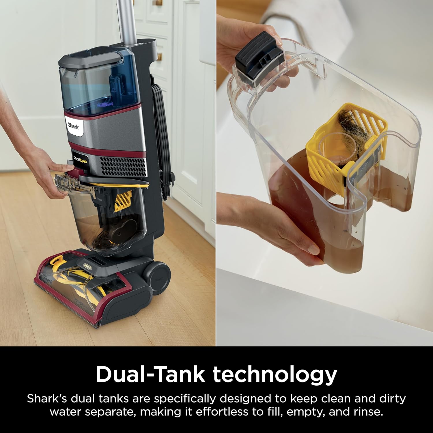 Shark CarpetXpert HairPro Upright Carpet Cleaner, Perfect for Pets, Lightweight & Powerful, Dirt