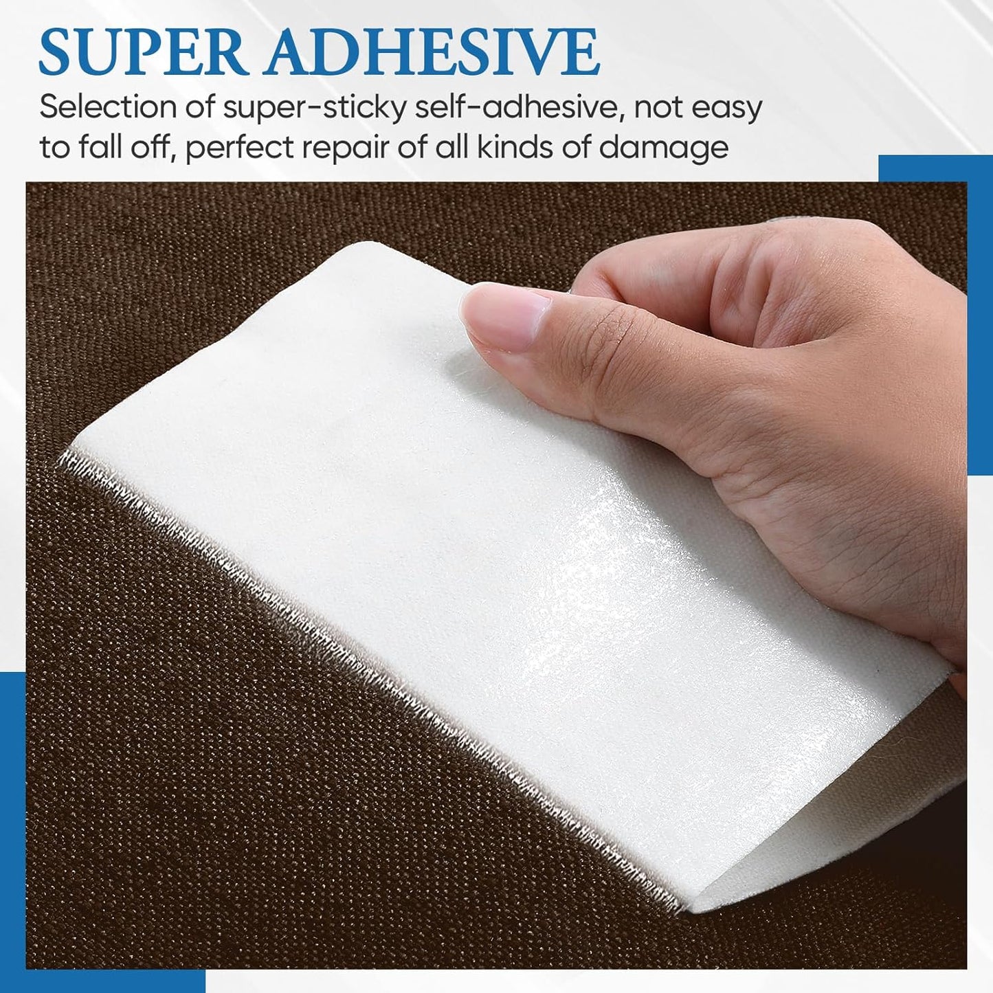 Canvas Patch 5.5 x 8 Inches 6Pcs Self-Adhesive Waterproof Canvas Patch Kit for Repairing