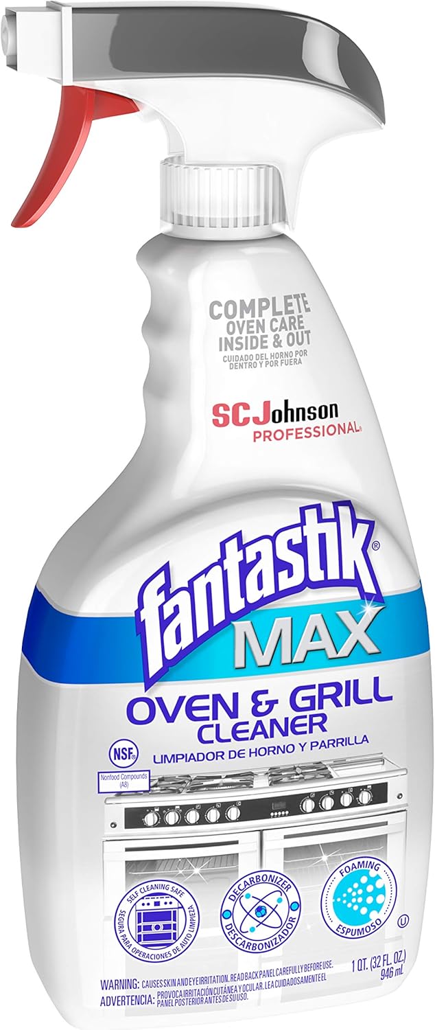 SC Johnson Professional, Fantastik Max Oven & Grill Cleaner Spray, Cleans Inside and Out, 32 Oz