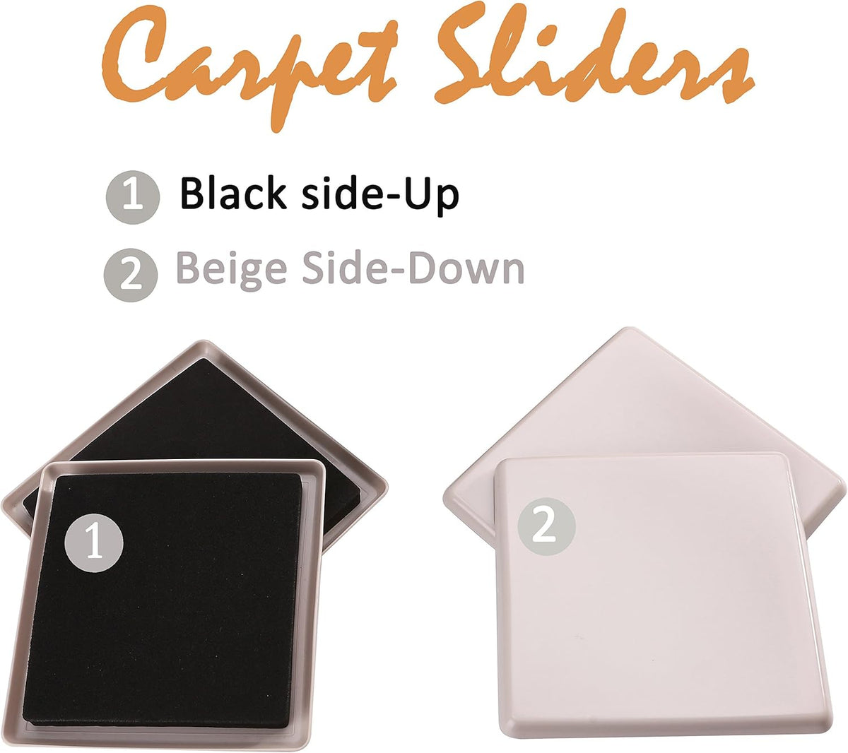 8pcs 5in.Reusable Carpet Slider-Furniture Slider-Furniture Moving Slider-Moving Pad-Sofa